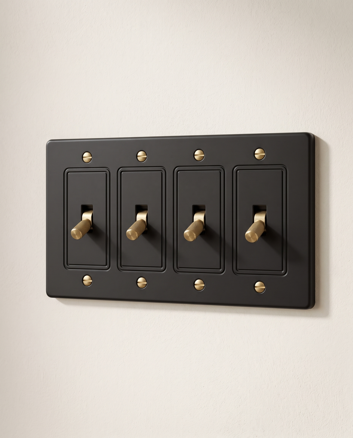 Brio Brass 4 Way Toggle Switch