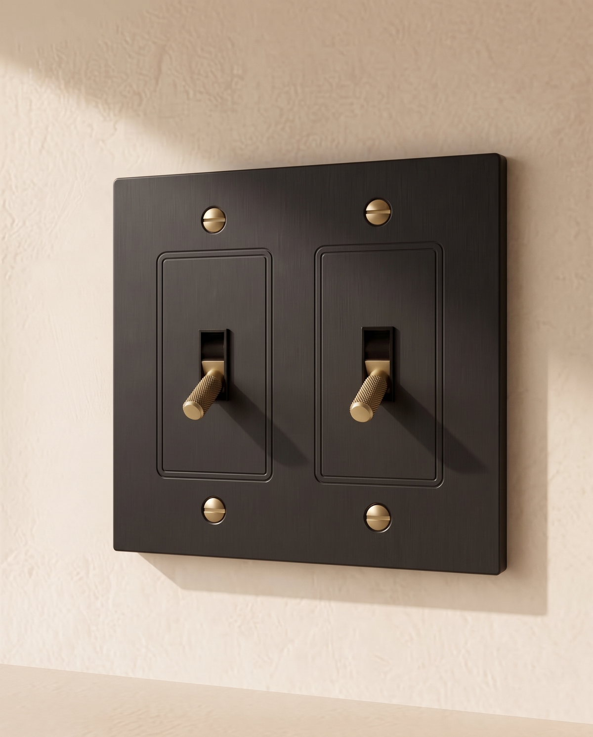 Brio Brass 4 Way Toggle Switch