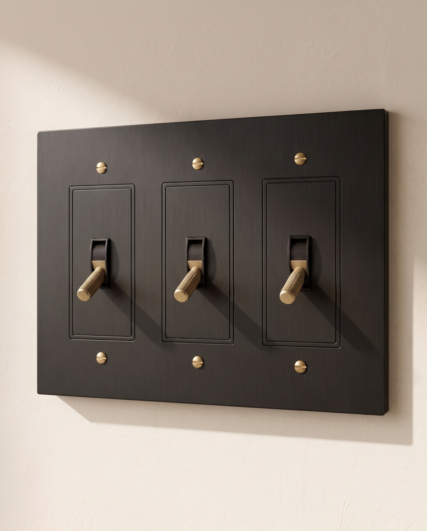 Brio Brass 4 Way Toggle Switch