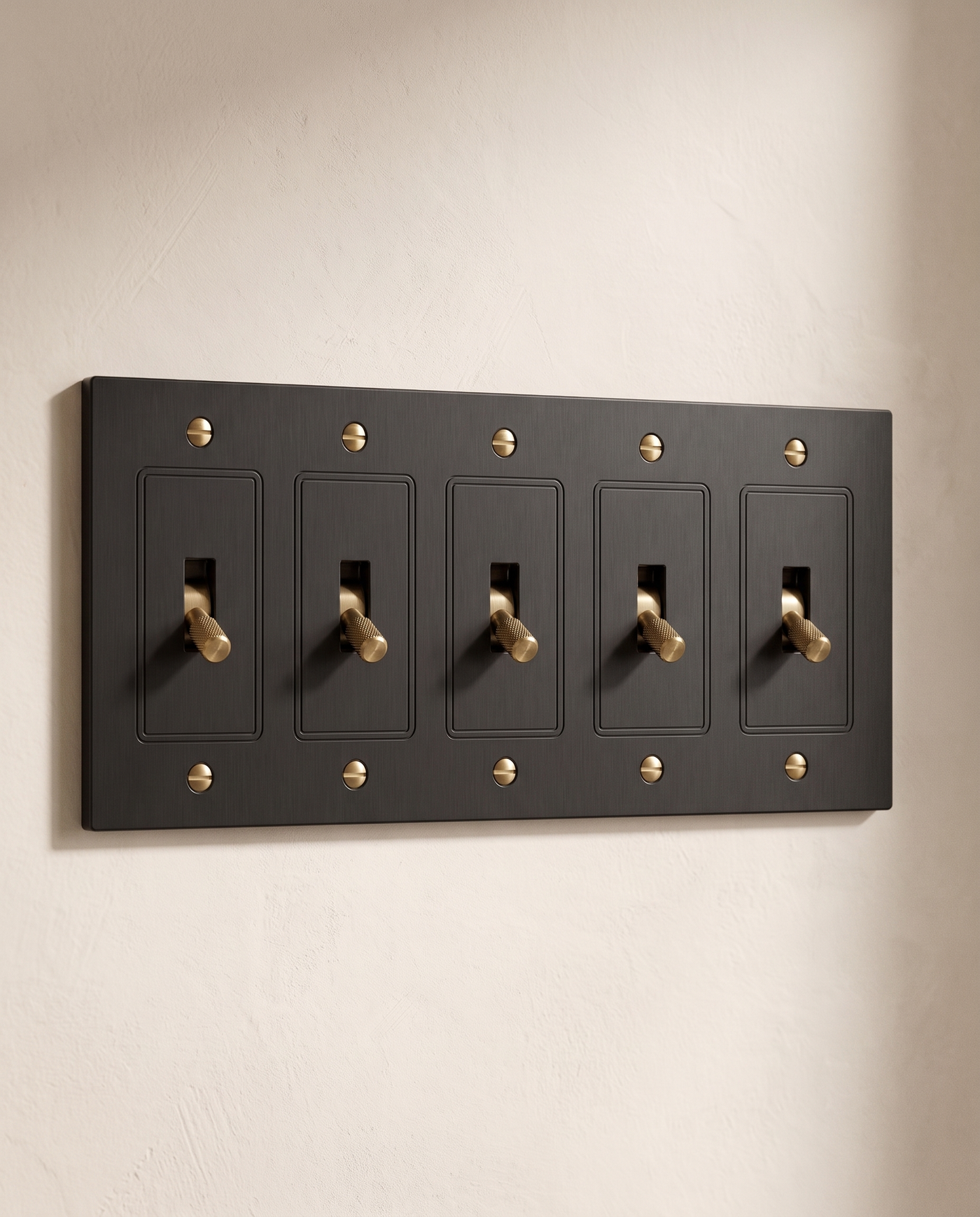 Brio Brass 4 Way Toggle Switch