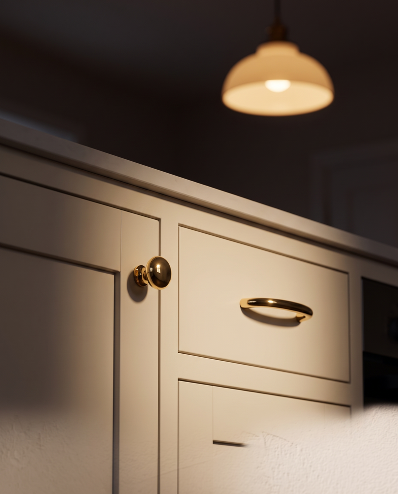 Alba Brass Cabinet Series