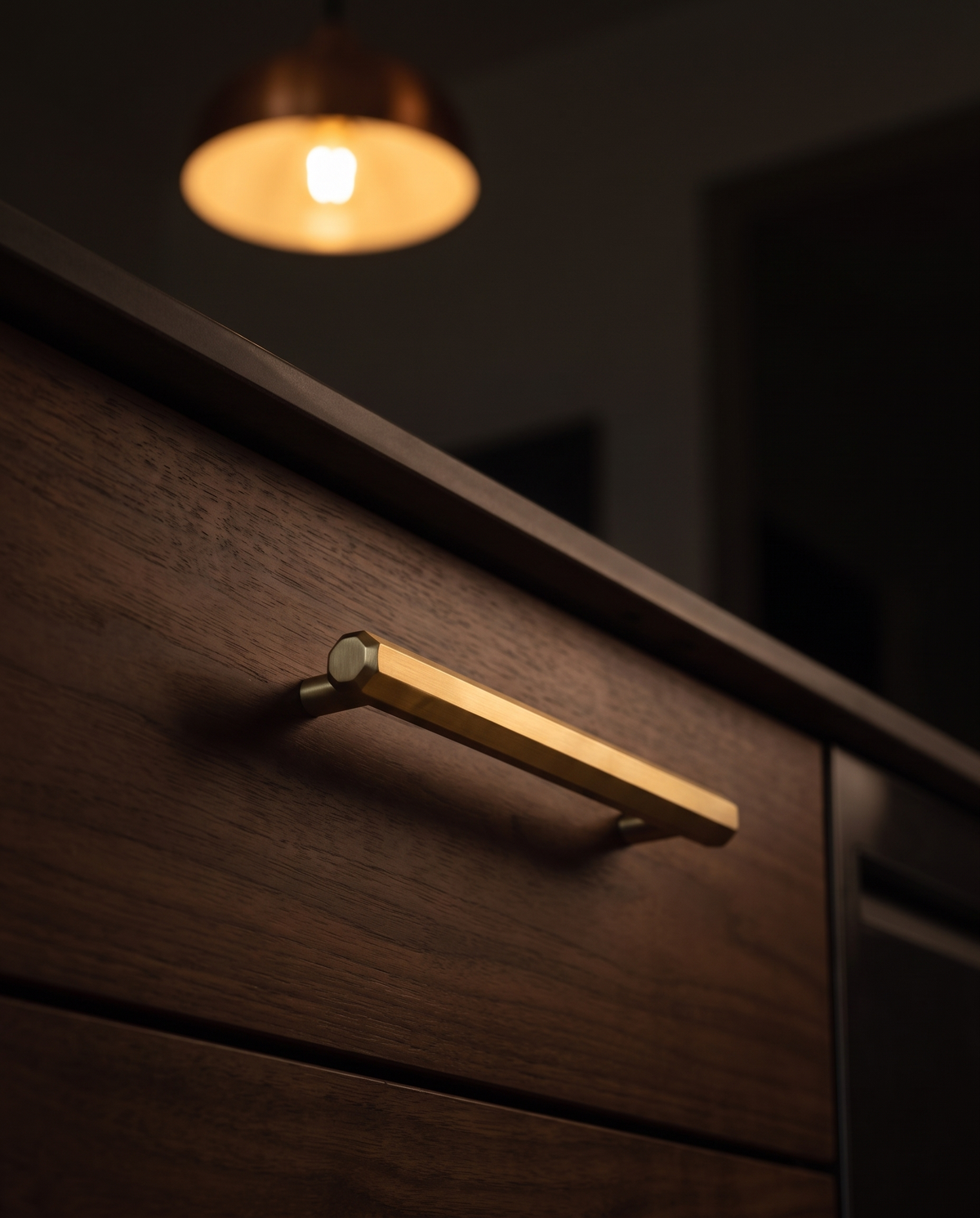 Esagono Solid Brass Hexagonal Pull Family