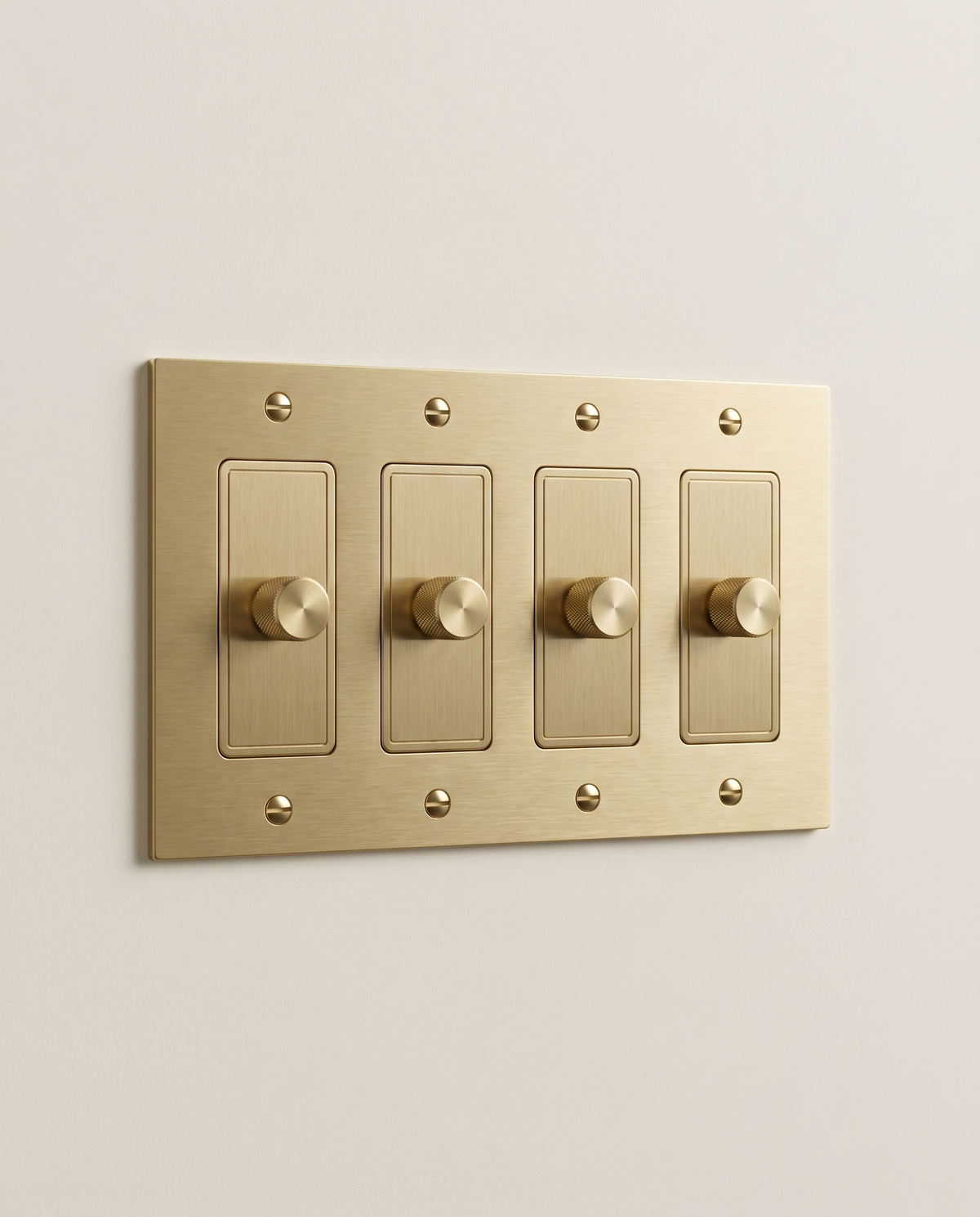 Brio Brass 3 Way Rotary Dimmer