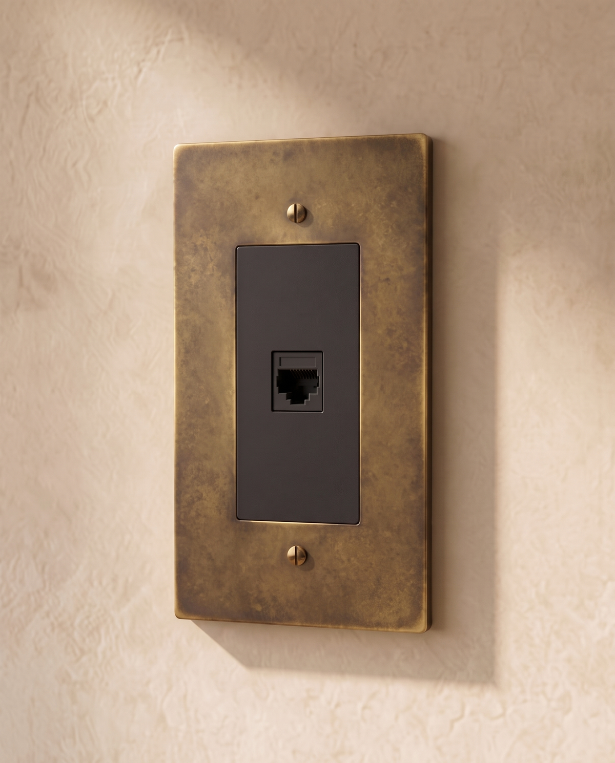Brio Brass Ethernet Socket