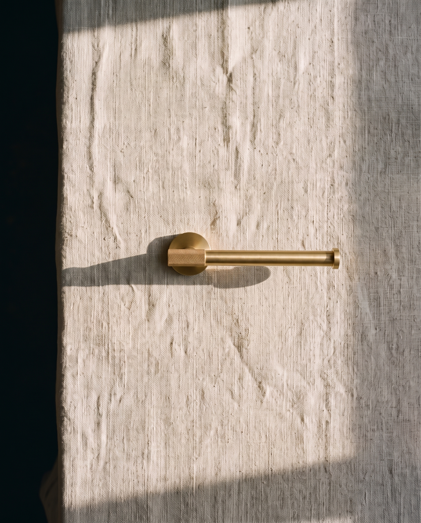 Cadenza Knurled Brass Bathroom Accessory Suite