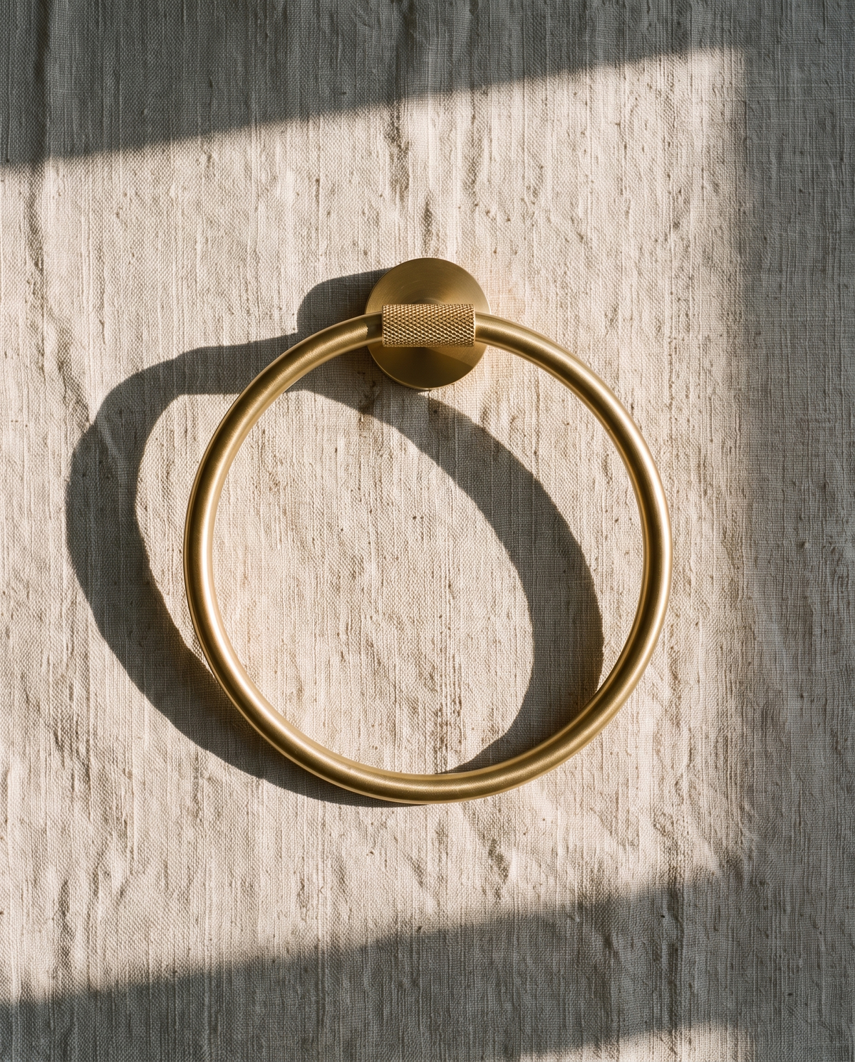 Cadenza Knurled Brass Bathroom Accessory Suite