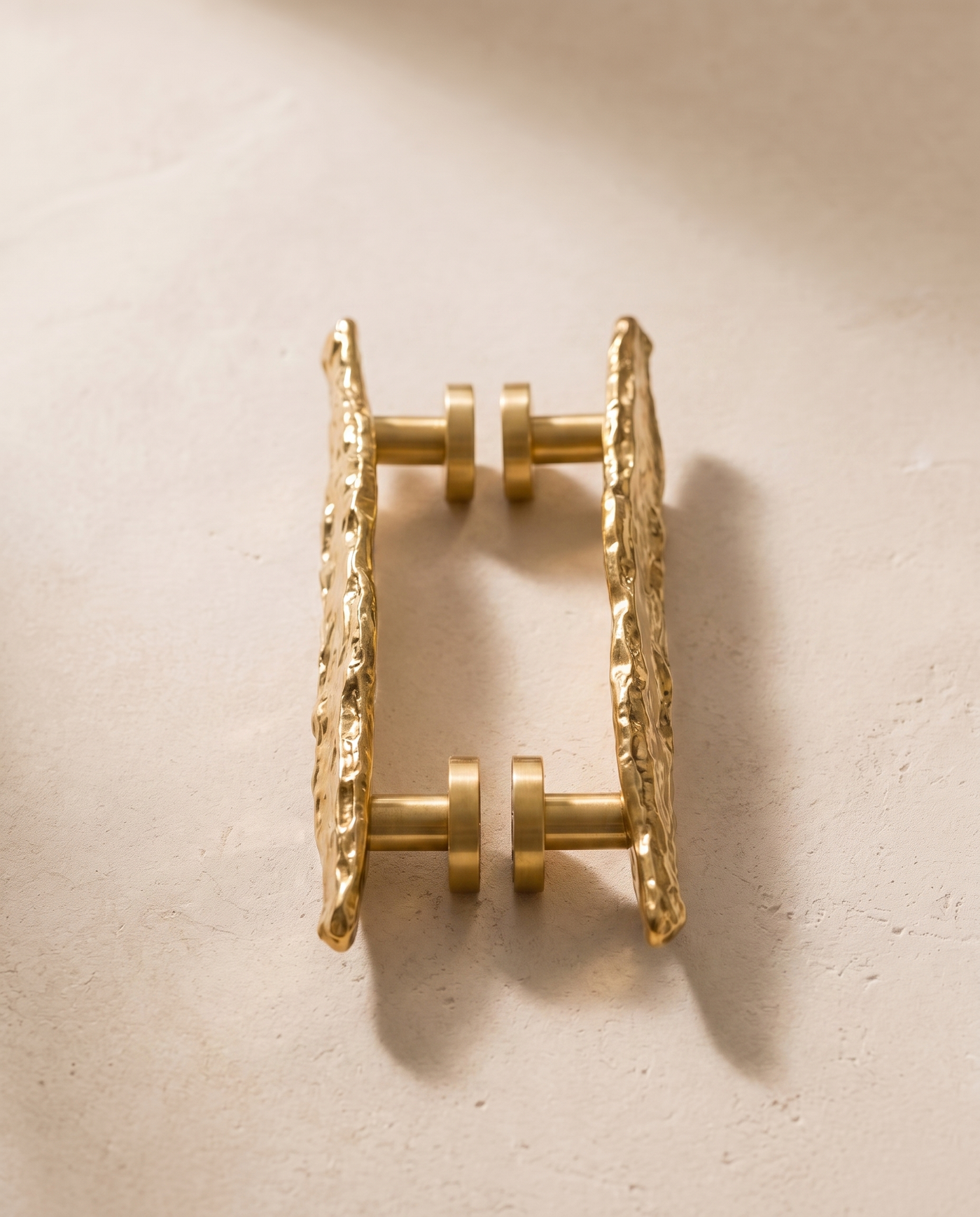 Selva Hand-Hammered Brass Architectural Door Pull