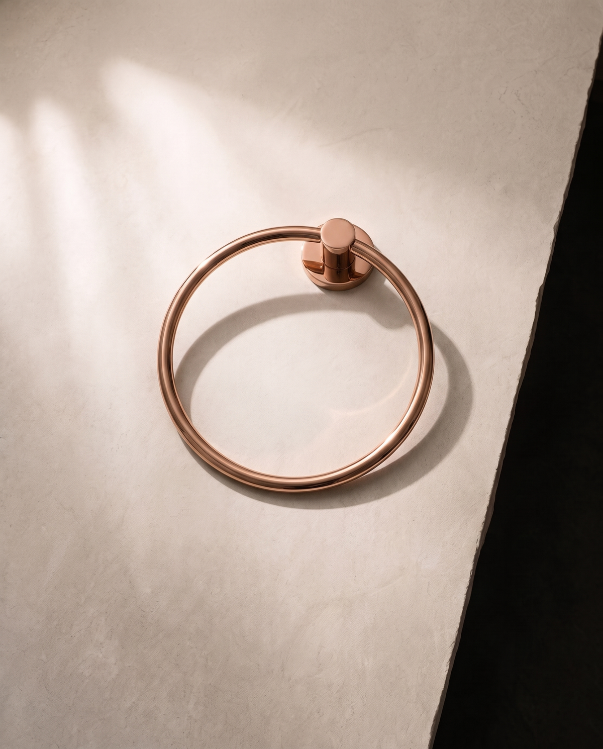 Rosata Rose-Gold Solid Brass Bathroom Family