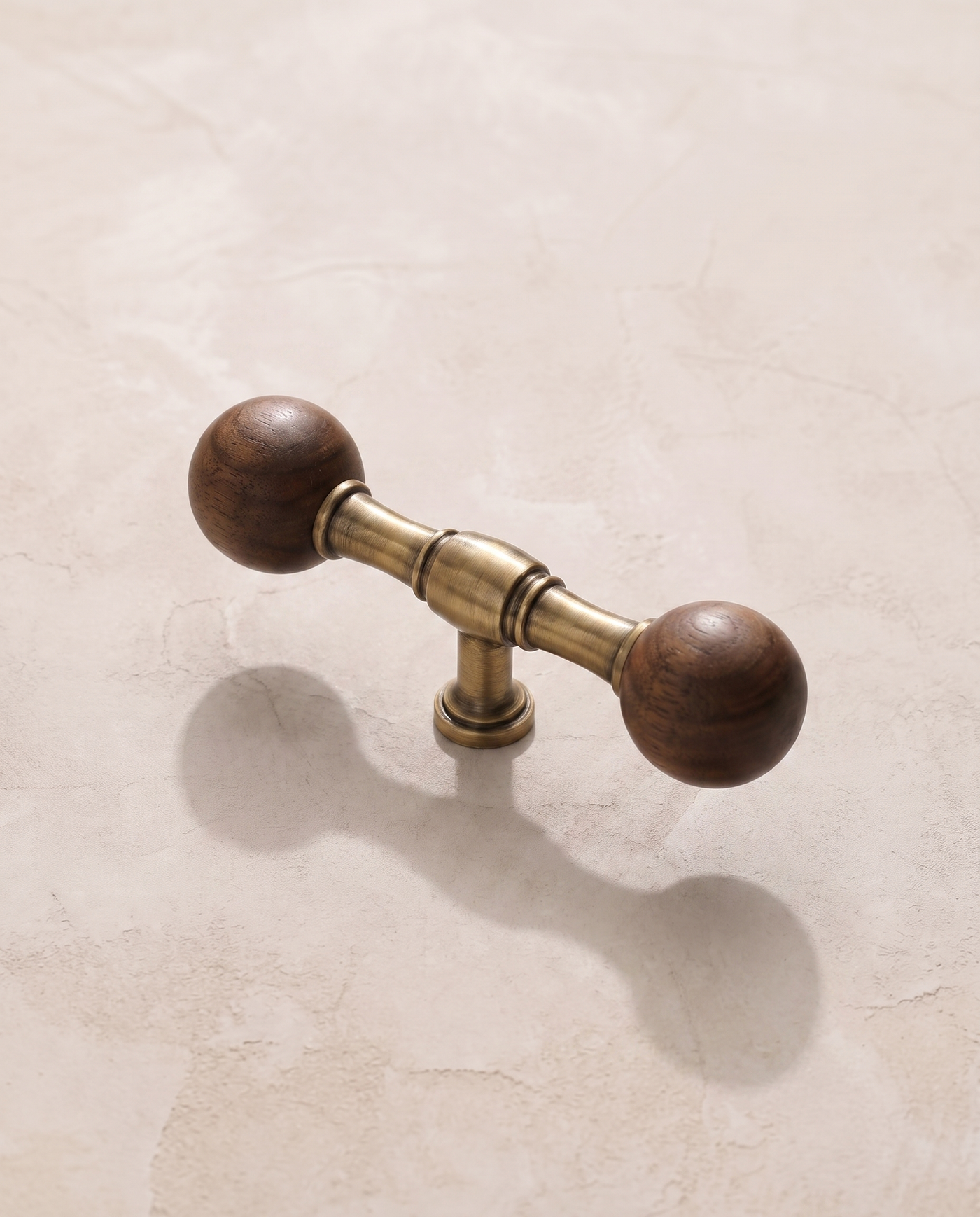 Tesa Walnut and Antique Brass Cabinet Family