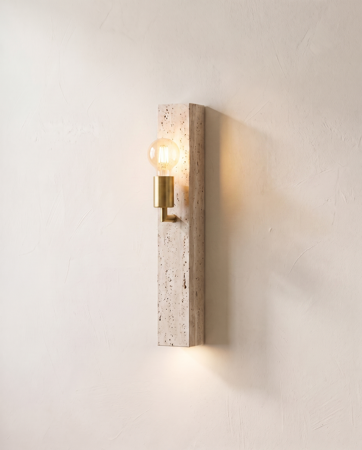 Torre Travertine Wall Lamp
