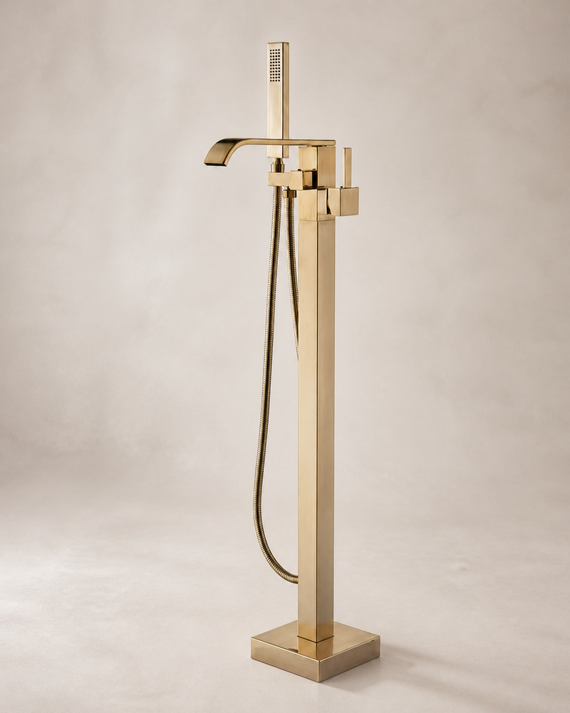 Cascata Floor-Standing Waterfall Bath Filler