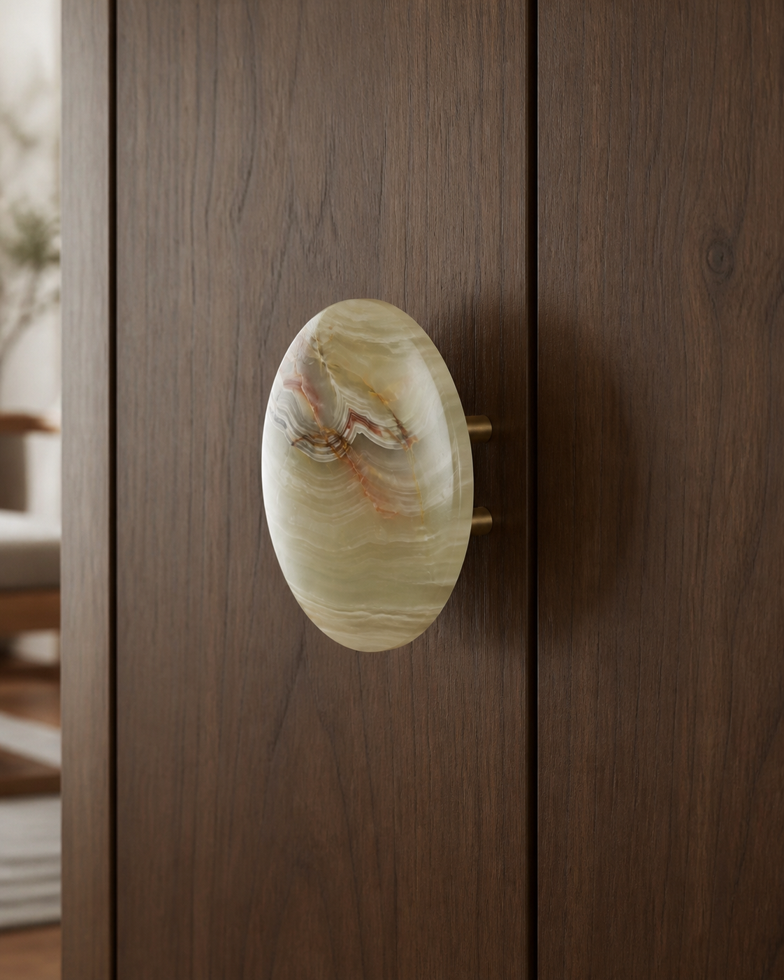 Forma Sculpted Stone Pull
