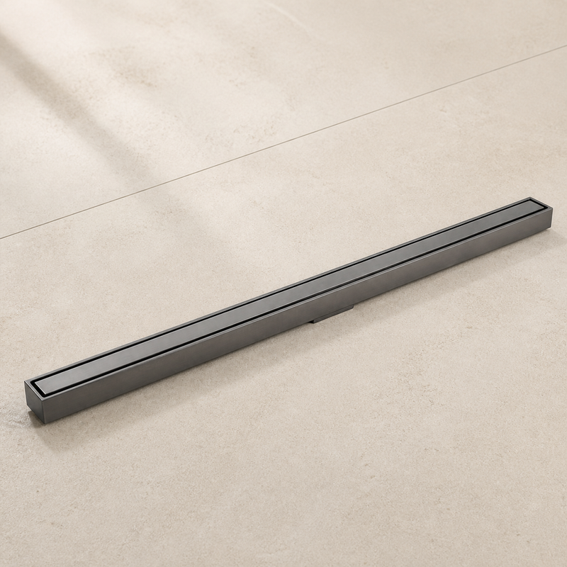 Ombra 600 mm Solid Brass Linear Shower Drain