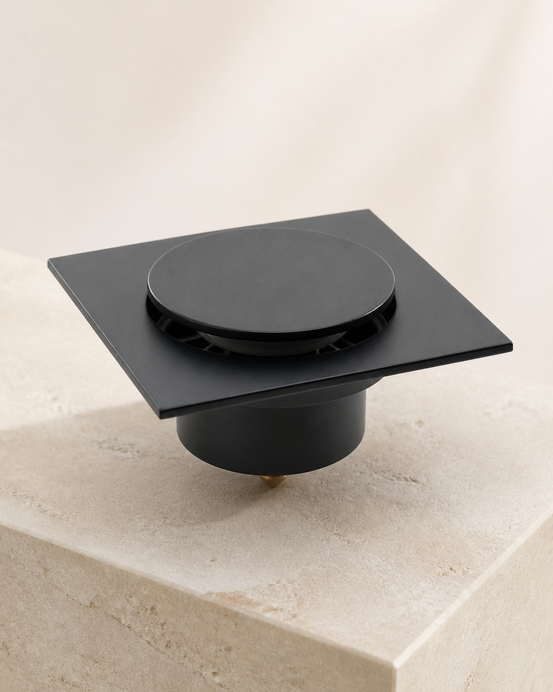 Scatto 100 mm Pop-Up Brass Floor Drain