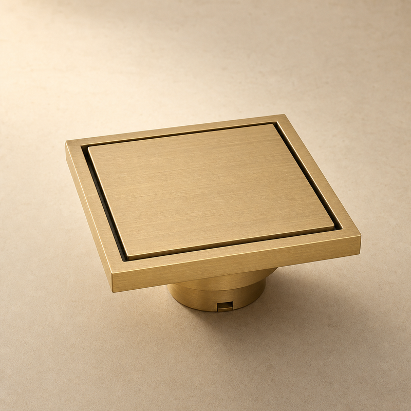 Selva Square Brass Floor Drain