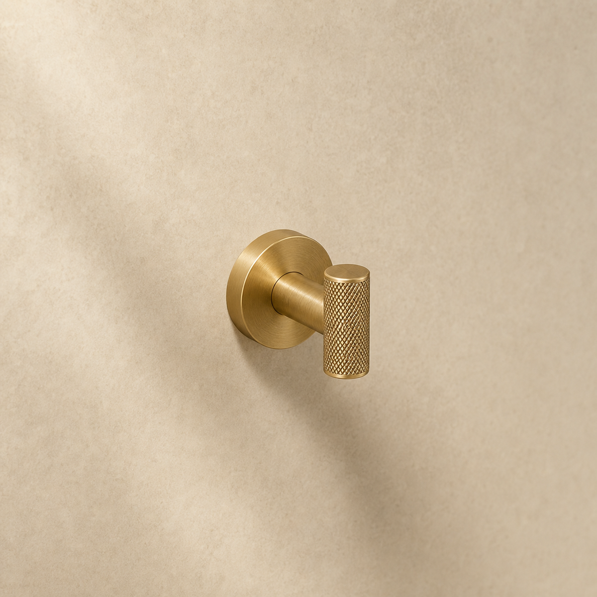 Varen Knurled Brass Wall Hook